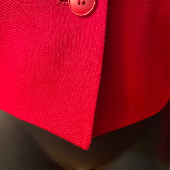NWT TALBOTS Red Front Button Blazer - Picture 9 of 16